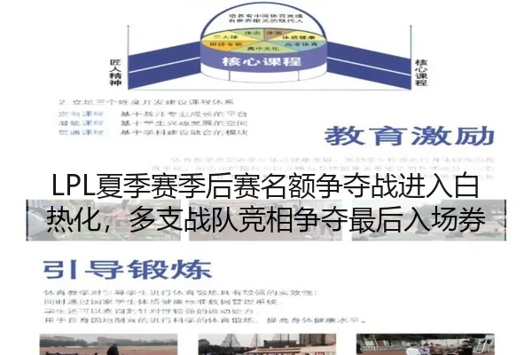 LPL夏季赛季后赛名额争夺战进入白热化，多支战队竞相争夺最后入场券
